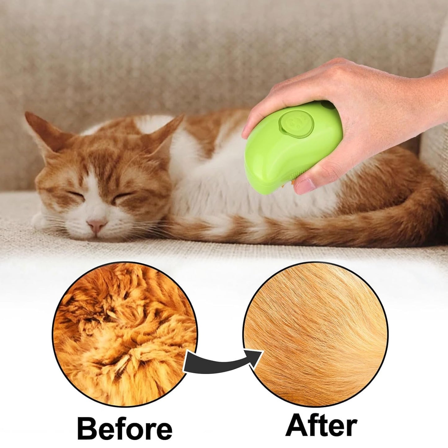 Perie Cu Aburi pentru Pisici