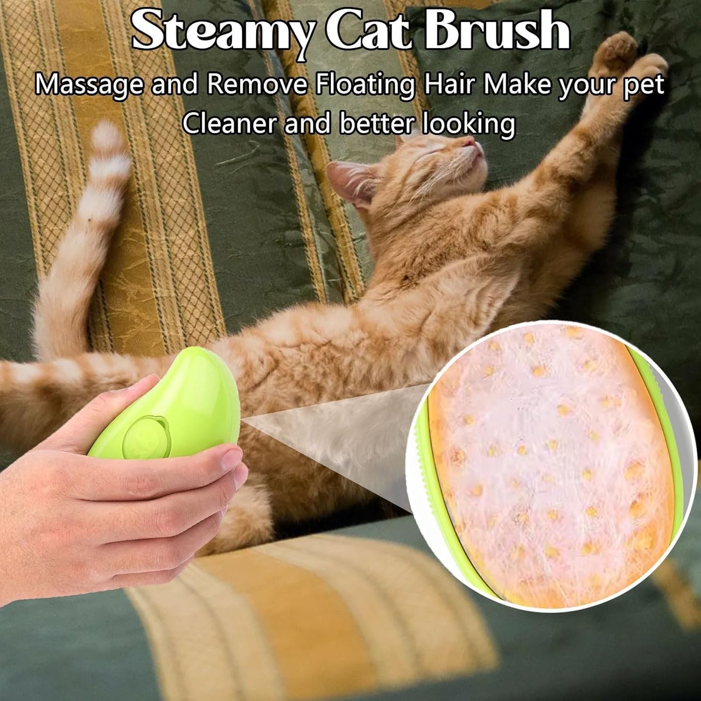 Perie Cu Aburi pentru Pisici